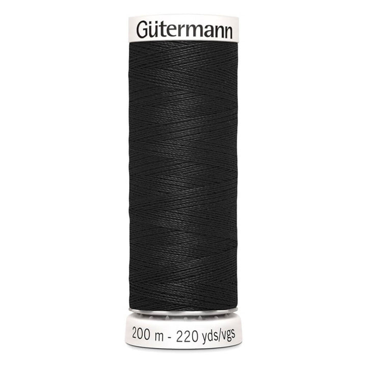 Gütermann Nähfaden Mara Allesnäher 200 m, Farbe 1000 schwarz – Synthetik bei Lieblingsgarn
