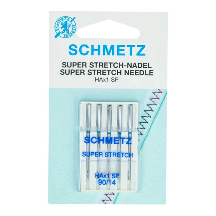 Schmetz Super Stretch-Nadeln HAx1 SP, Farbe 90/14 – Metall bei Lieblingsgarn