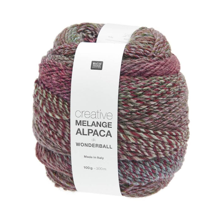 Rico Design Creative Melange Alpaca Wonderball, Farbe 005 Forest – Alpaka, Schurwolle und Synthetik bei Lieblingsgarn