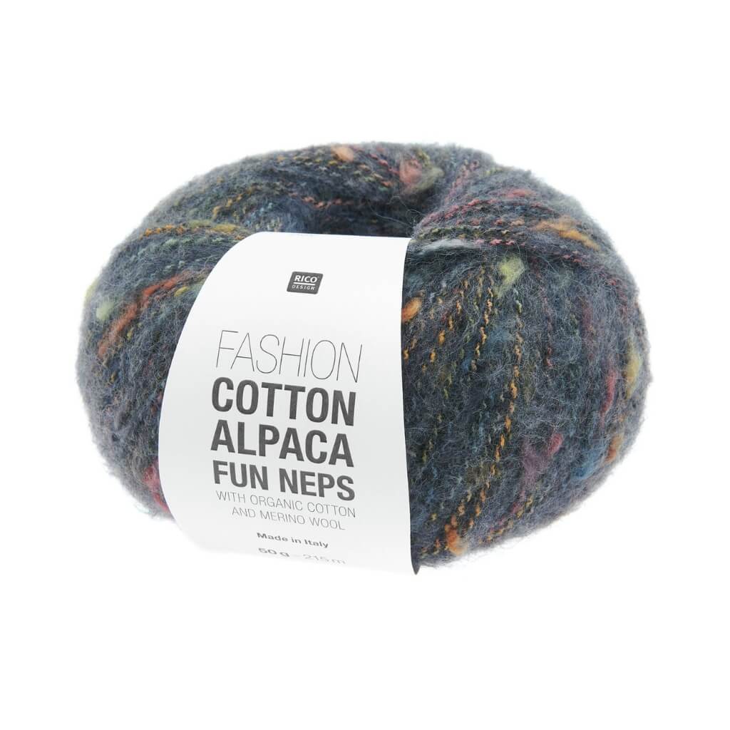 Rico Design Fashion Cotton Alpaca Fun Neps, Farbe 005 Marine – Alpaka, Baumwolle und Schurwolle bei Lieblingsgarn