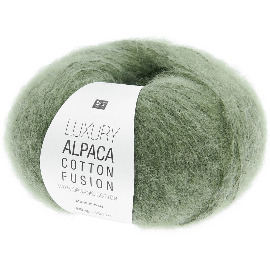 Rico Design Luxury Alpaca Cotton Fusion, Farbe 006 Aloe – Alpaka und Baumwolle bei Lieblingsgarn
