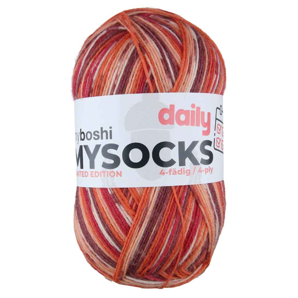 myboshi mysocks Daily, Farbe W75006 6 – Schurwolle und Synthetik bei Lieblingsgarn