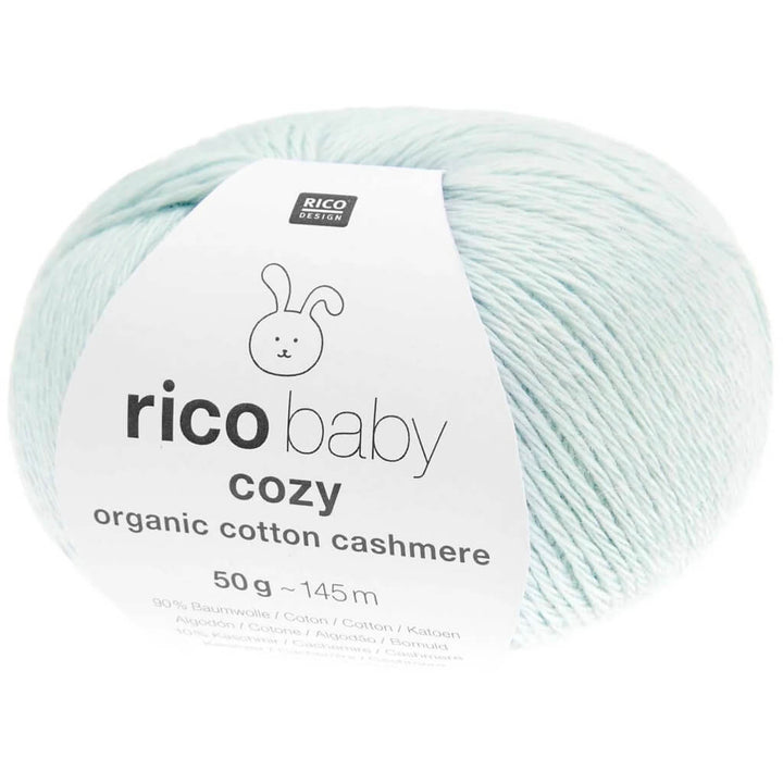 Rico Design Baby Cozy Organic Cotton Cashmere, Farbe 007 Hellblau – Baumwolle und Kaschmir bei Lieblingsgarn