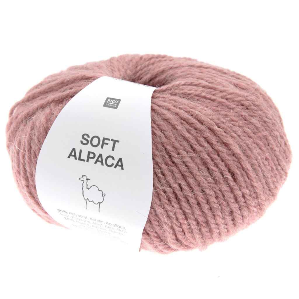 Rico Design Soft Alpaca, Farbe 007 Rosa – Alpaka, Schurwolle und Synthetik bei Lieblingsgarn