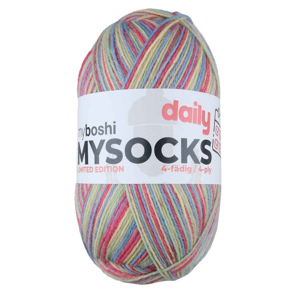 myboshi mysocks Daily, Farbe W75007 7 – Schurwolle und Synthetik bei Lieblingsgarn