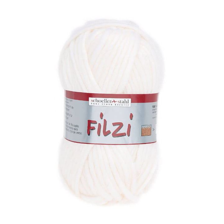 Schoeller + Stahl Schoeller+Stahl Filzi Uni 50g - Strickfilzwolle, Farbe 01 Weiss – Schurwolle bei Lieblingsgarn