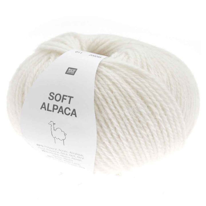 Rico Design Soft Alpaca, Farbe 011 Creme – Alpaka, Schurwolle und Synthetik bei Lieblingsgarn