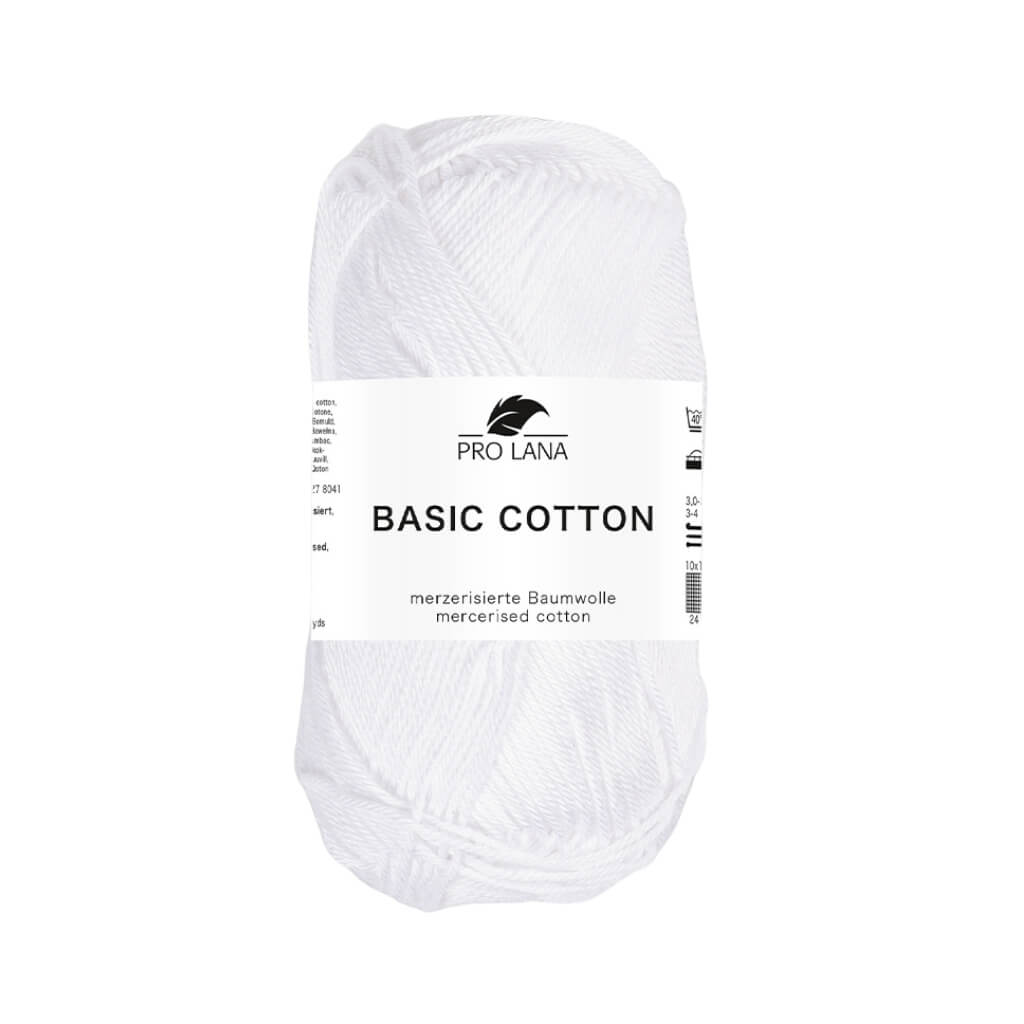 Pro Lana Basic Cotton, Farbe 1 – Baumwolle bei Lieblingsgarn
