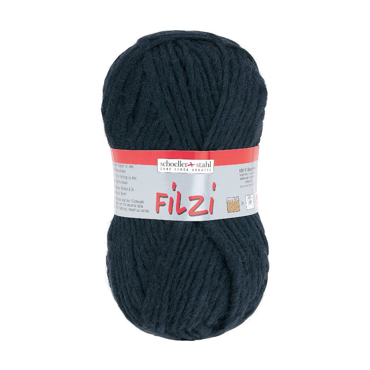 Schoeller + Stahl Schoeller+Stahl Filzi Uni 50g - Strickfilzwolle, Farbe 02 Schwarz – Schurwolle bei Lieblingsgarn