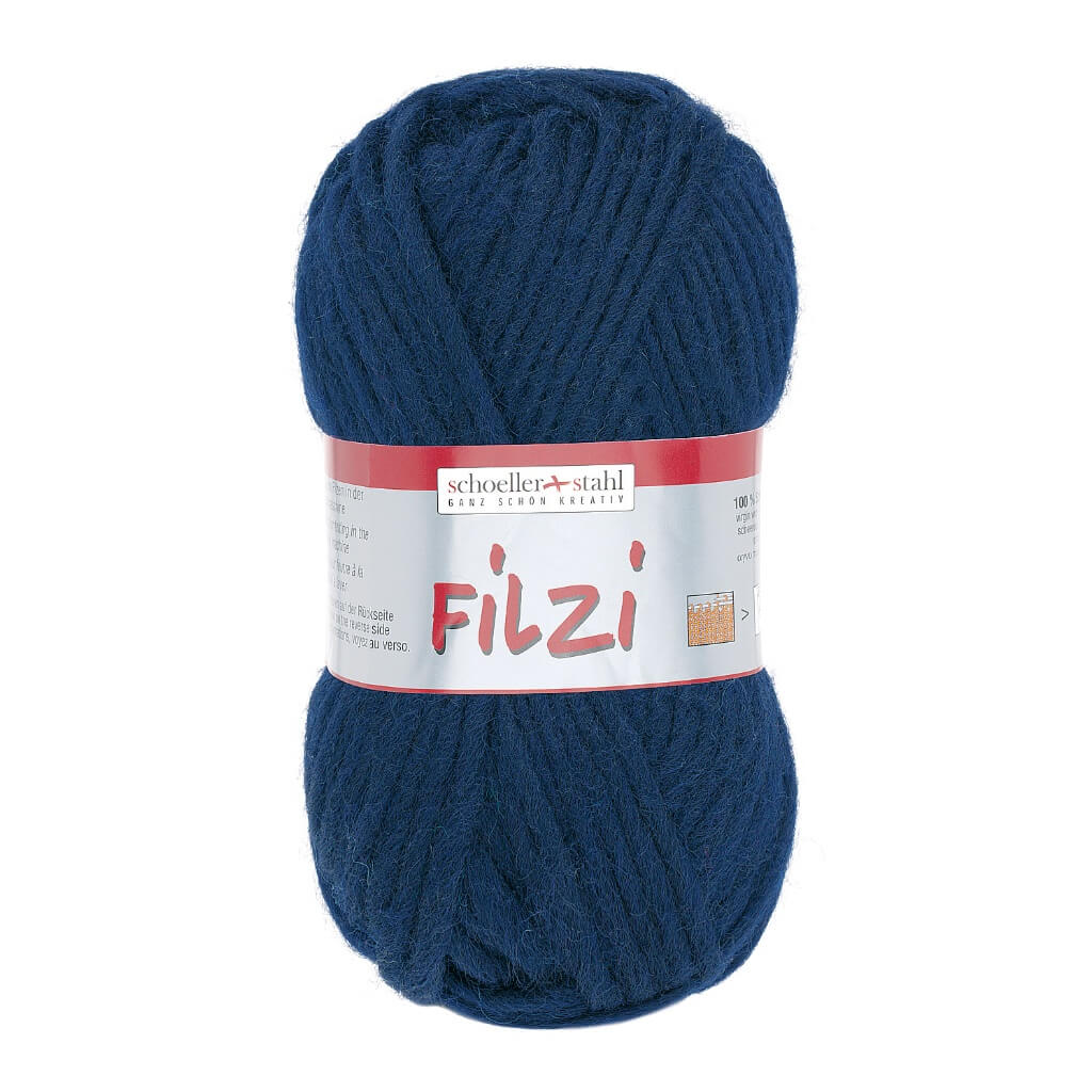 Schoeller + Stahl Schoeller+Stahl Filzi Uni 50g - Strickfilzwolle, Farbe 04 Marine – Schurwolle bei Lieblingsgarn