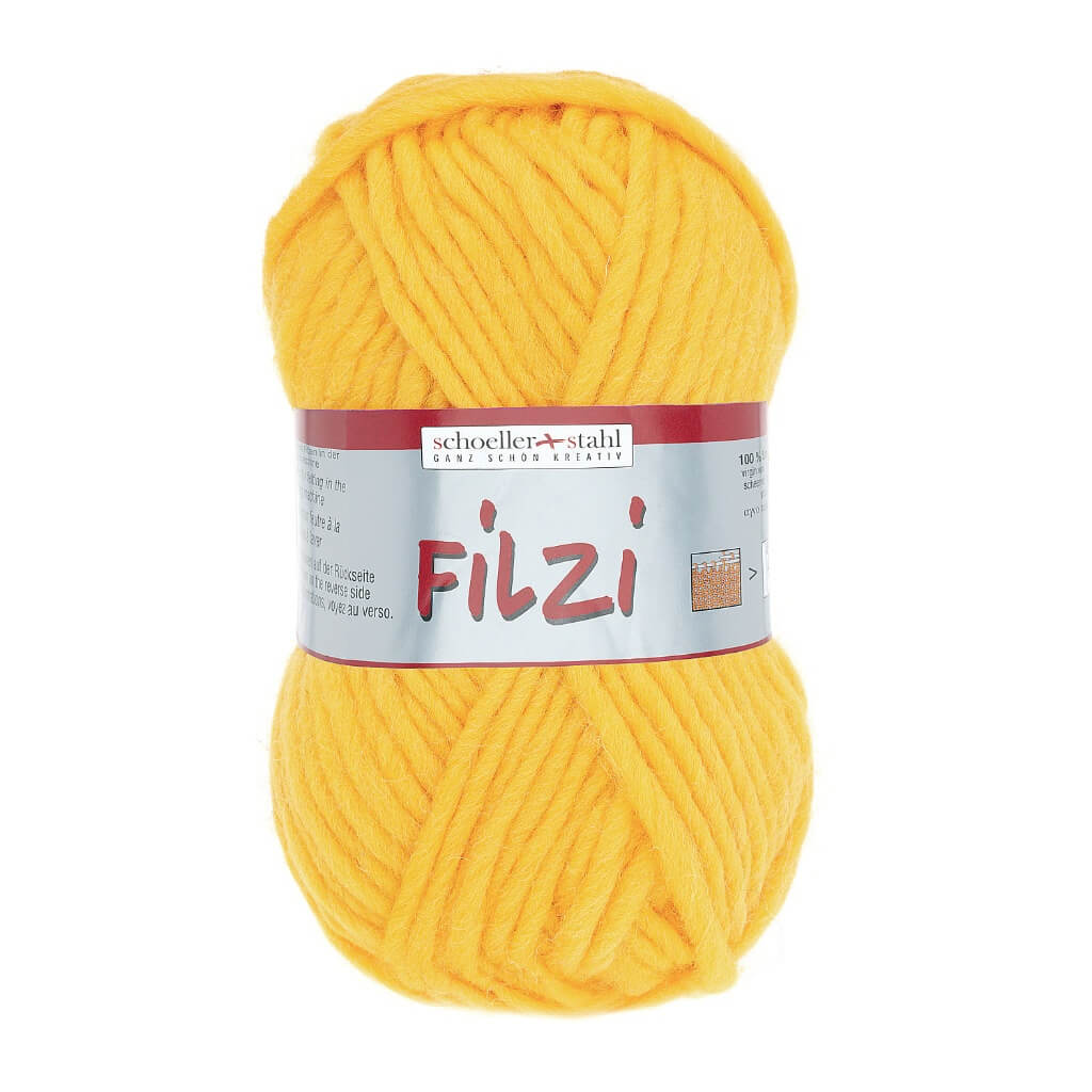 Schoeller + Stahl Schoeller+Stahl Filzi Uni 50g - Strickfilzwolle, Farbe 06 Gelb – Schurwolle bei Lieblingsgarn