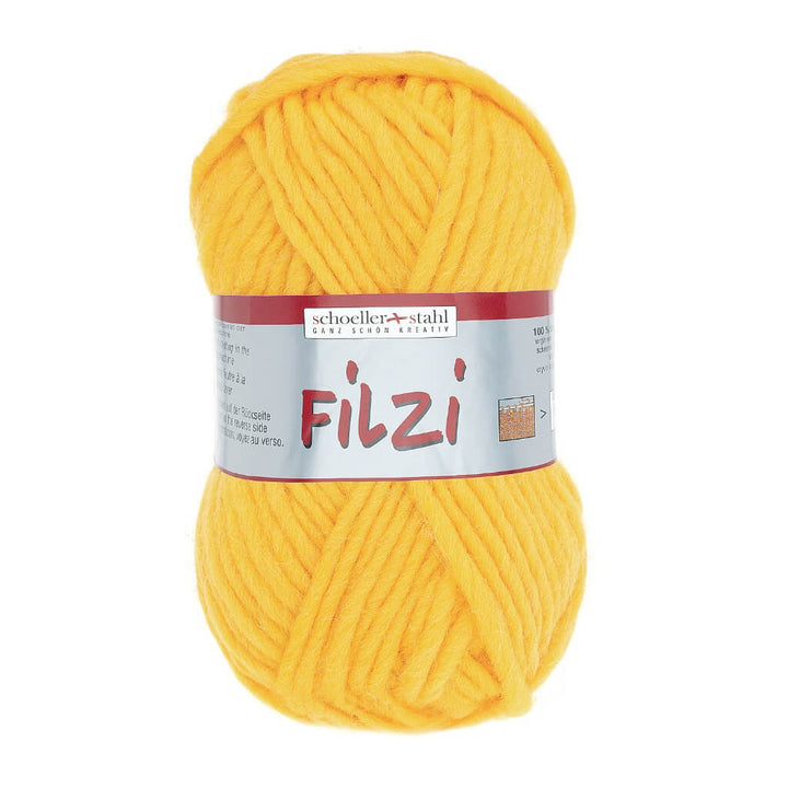 Schoeller + Stahl Schoeller+Stahl Filzi Uni 50g - Strickfilzwolle, Farbe 06 Gelb – Schurwolle bei Lieblingsgarn