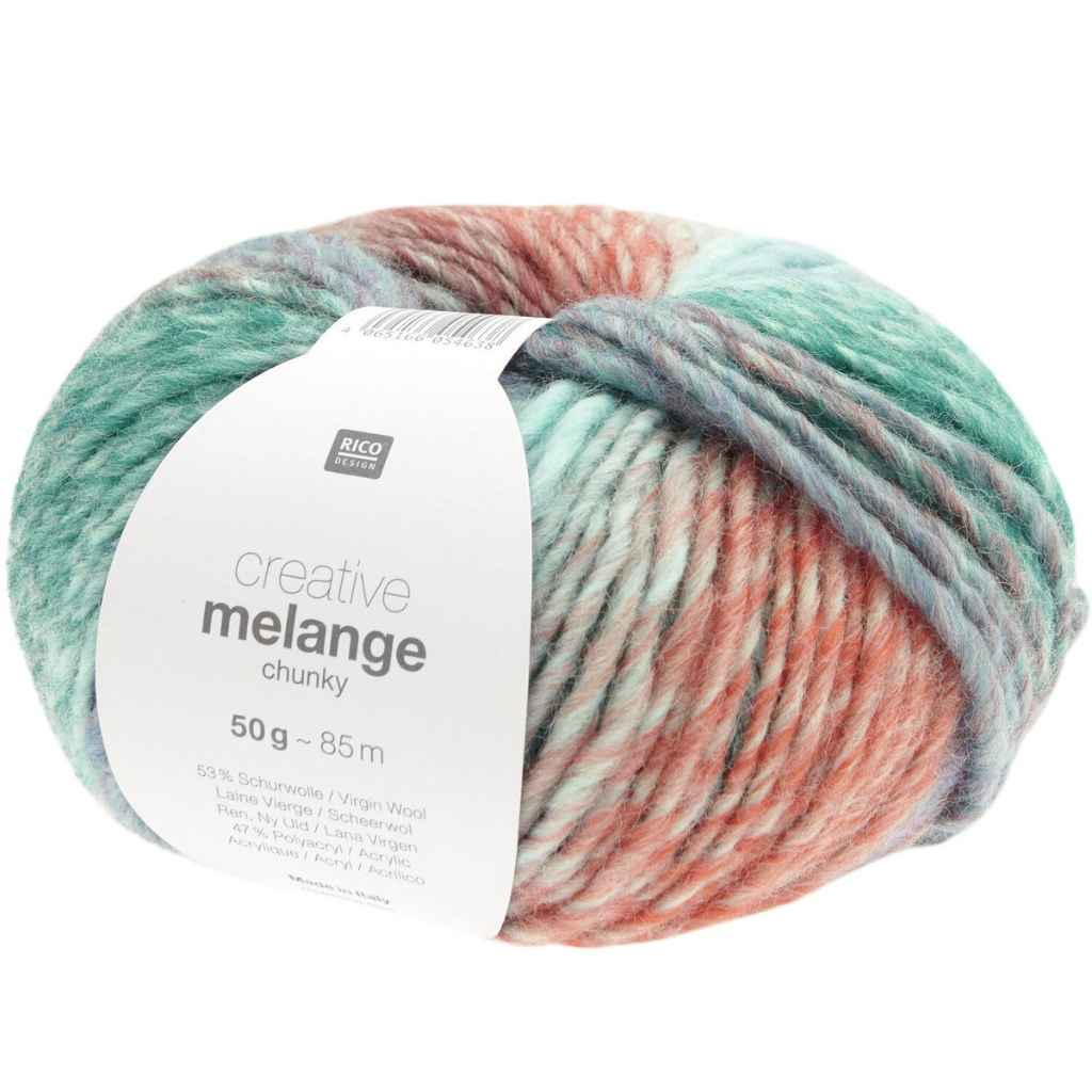 Rico Design Creative Melange Chunky 50g, Farbe 078 Morning Lights – Synthetik bei Lieblingsgarn