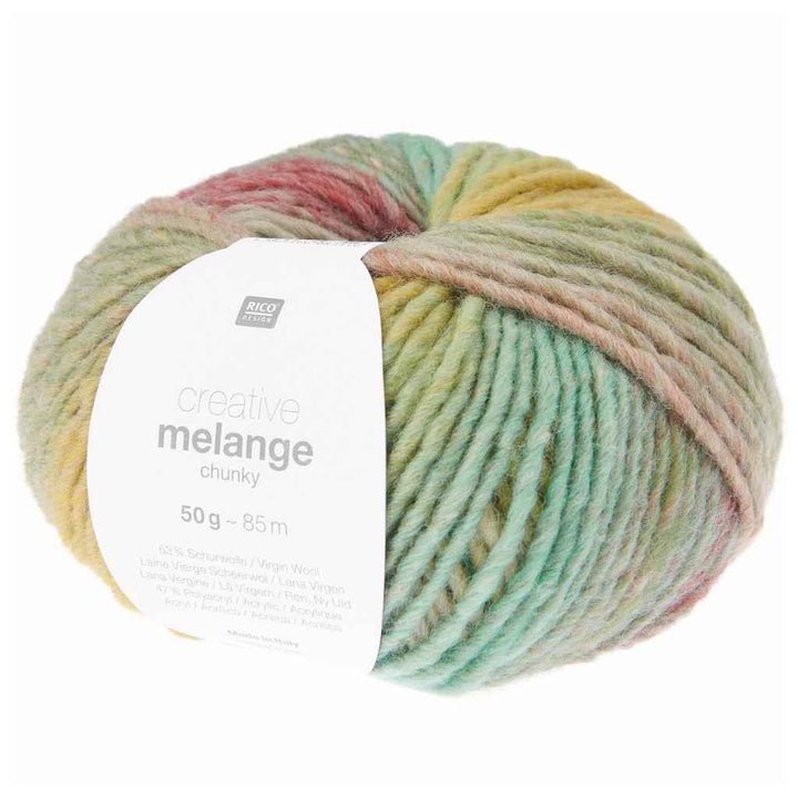 Rico Design Creative Melange Chunky 50g, Farbe 080 Fresh Spring – Synthetik bei Lieblingsgarn
