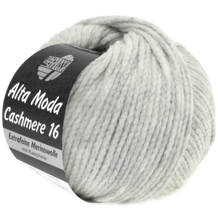 Lana Grossa 1 - Hellgrau meliert Lana Grossa Alta Moda Cashmere 16 50g Lieblingsgarn