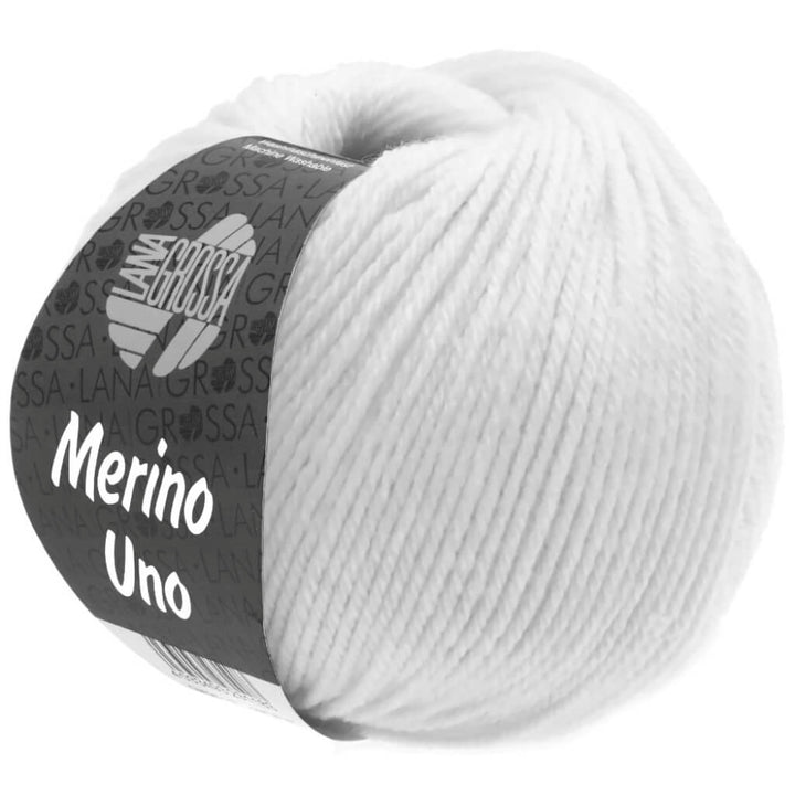 Lana Grossa Merino Uno 50 g, Farbe 1 Weiß – Merino bei Lieblingsgarn