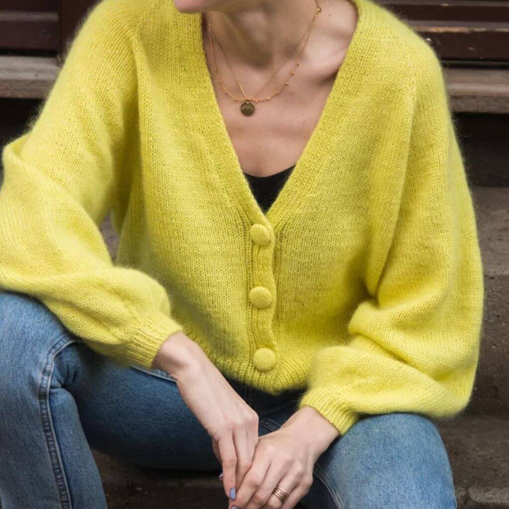 PetiteKnit Pattern Leichter Balloncardigan Strickanleitung - PetiteKnit (Heft) bei bei bei bei Lieblingsgarn