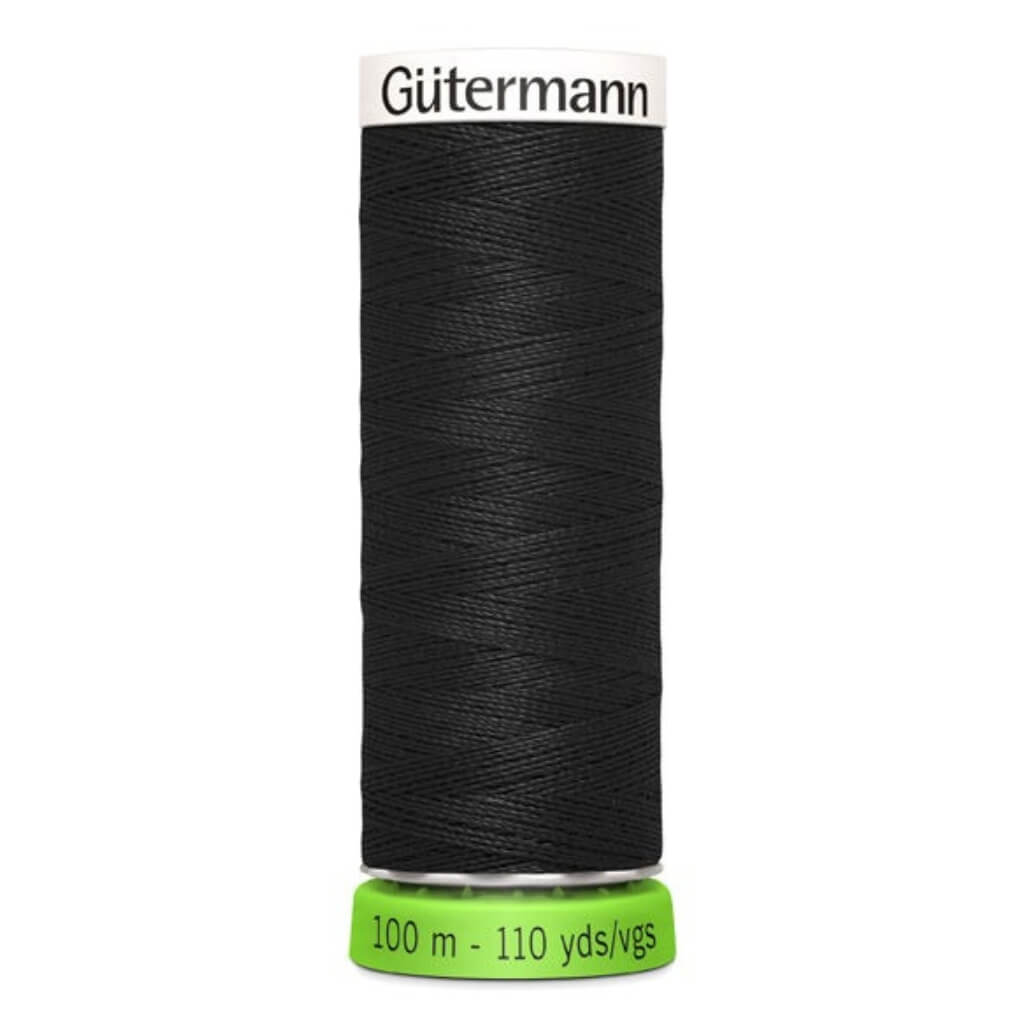 Gütermann Nähfaden Allesnäher rPET 100 m, Farbe 1000 Schwarz – Polyester bei Lieblingsgarn