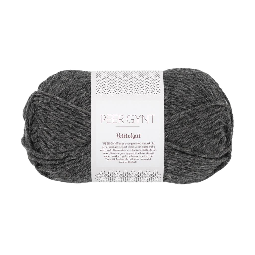 Sandnes Garn Peer Gynt PetiteKnit, Farbe 1065 Charcoal Melange – Schurwolle bei Lieblingsgarn