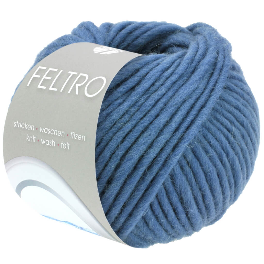 Lana Grossa 101 - Jeansblau Lana Grossa Feltro 50g Lieblingsgarn
