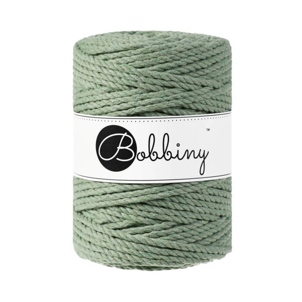 Bobbiny Makramee Eucalyptus Green Bobbiny Makramee Garn 5 mm x 100 m gedreht Lieblingsgarn