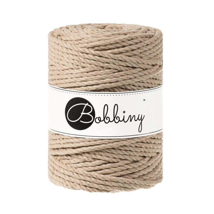Bobbiny Makramee Sand Bobbiny Makramee Garn 5 mm x 100 m gedreht Lieblingsgarn