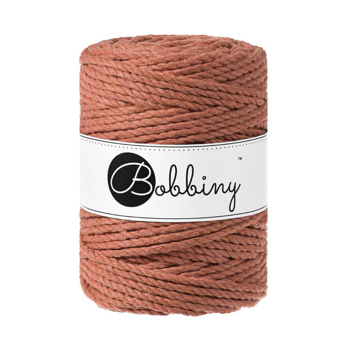 Bobbiny Makramee Terracotta Bobbiny Makramee Garn 5 mm x 100 m gedreht Lieblingsgarn