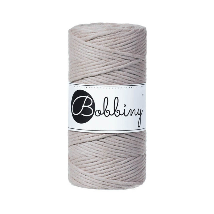 Bobbiny Makramee Garn 3mm, Farbe Pearl – Baumwolle bei Lieblingsgarn
