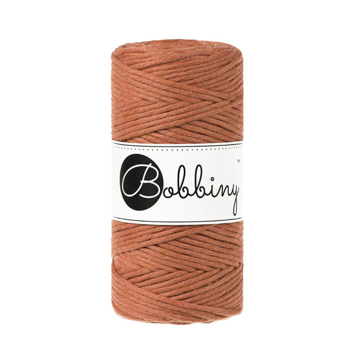 Bobbiny Makramee Garn 3mm, Farbe Terracotta – Baumwolle bei Lieblingsgarn