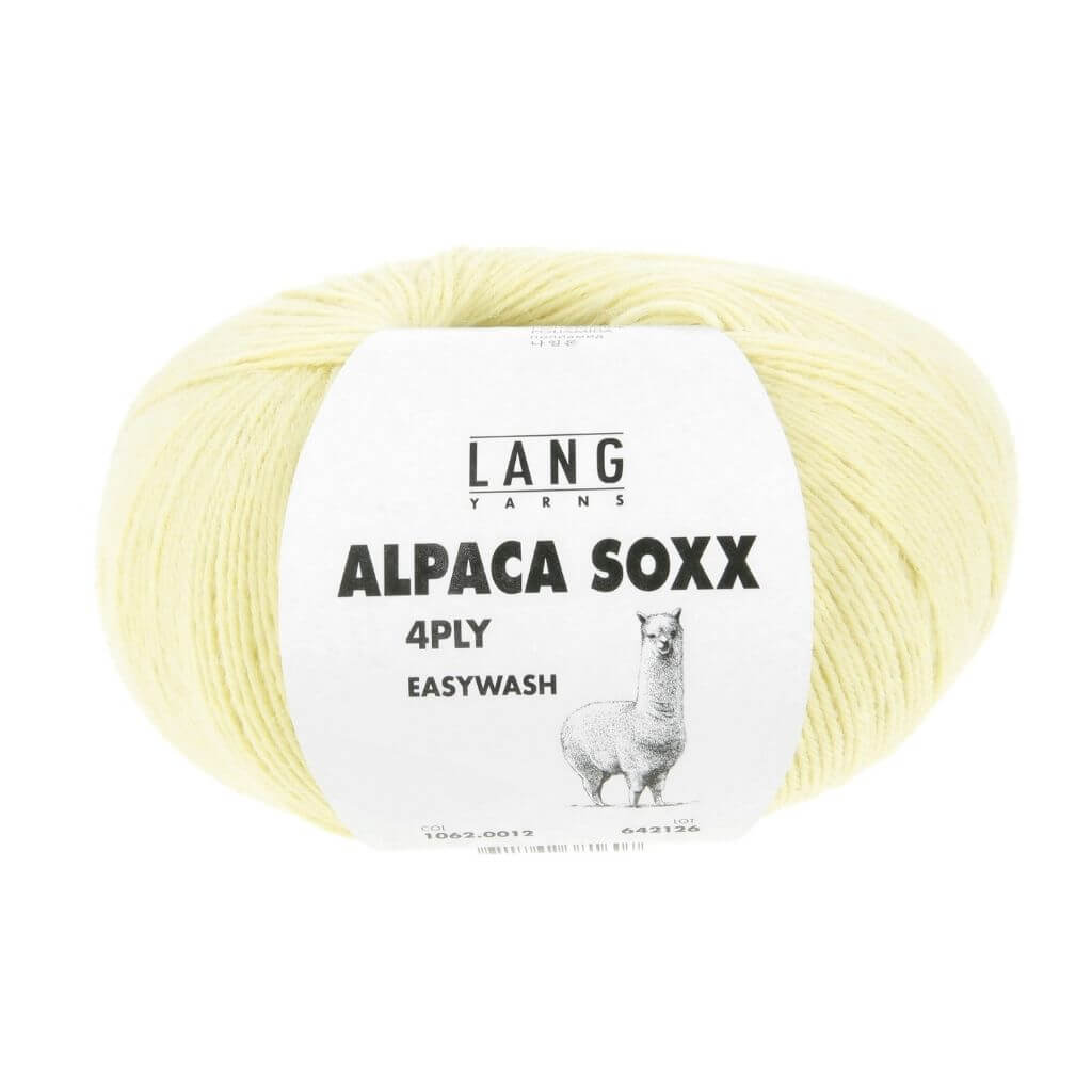 Lang Yarns 012 - Babygelb Lang Yarns Alpaca Soxx 4-fach - 100g Lieblingsgarn