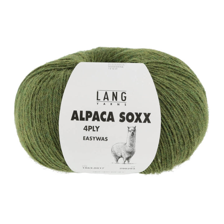 Lang Yarns 1062.0017 - Grün Mélange Lang Yarns Alpaca Soxx 4-fach - 100g Lieblingsgarn