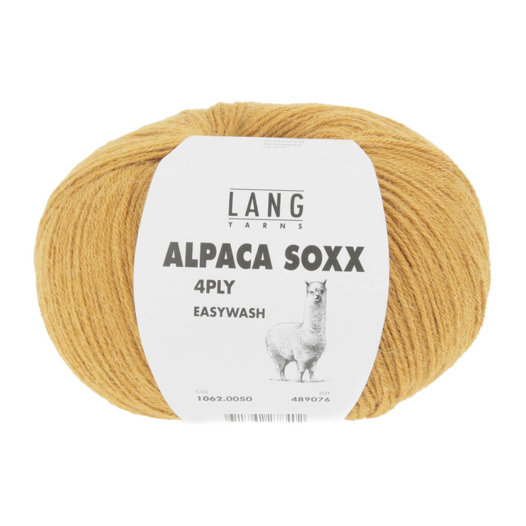 Lang Yarns 1062.0050 - Ocker Lang Yarns Alpaca Soxx 4-fach - 100g Lieblingsgarn