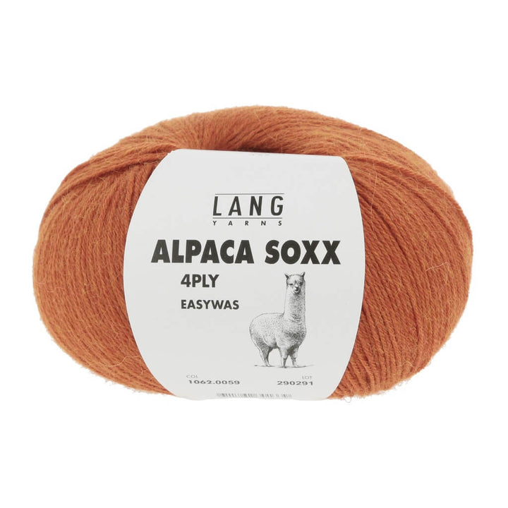 Lang Yarns 1062.0059 - Orange Mélange Lang Yarns Alpaca Soxx 4-fach - 100g Lieblingsgarn