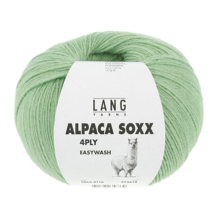 Lang Yarns 116 - Erbse Lang Yarns Alpaca Soxx 4-fach - 100g Lieblingsgarn