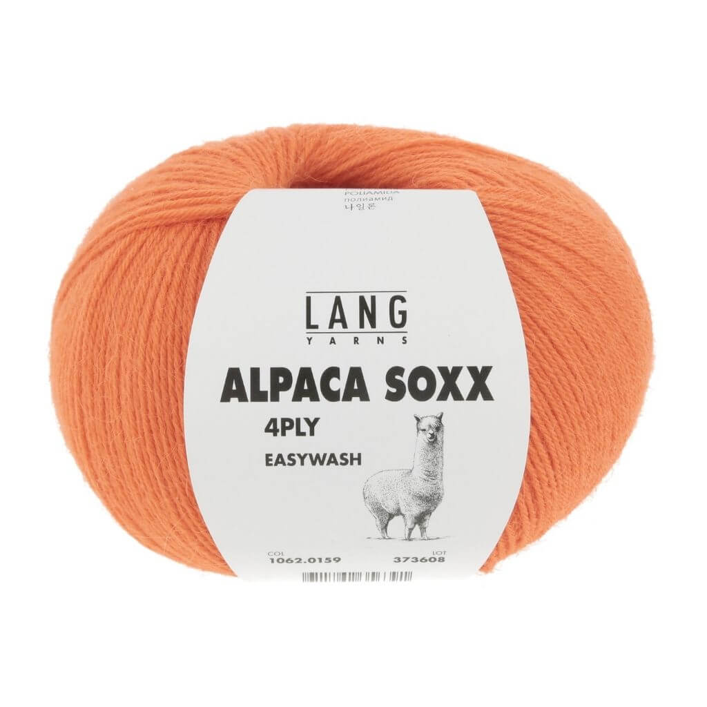 Lang Yarns 159 - Orange Lang Yarns Alpaca Soxx 4-fach - 100g Lieblingsgarn