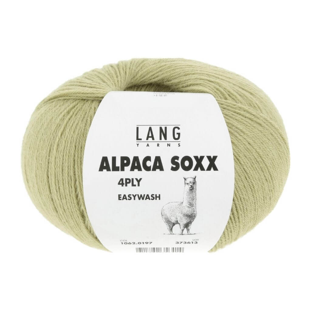 Lang Yarns 197 - Olive Hell Lang Yarns Alpaca Soxx 4-fach - 100g Lieblingsgarn