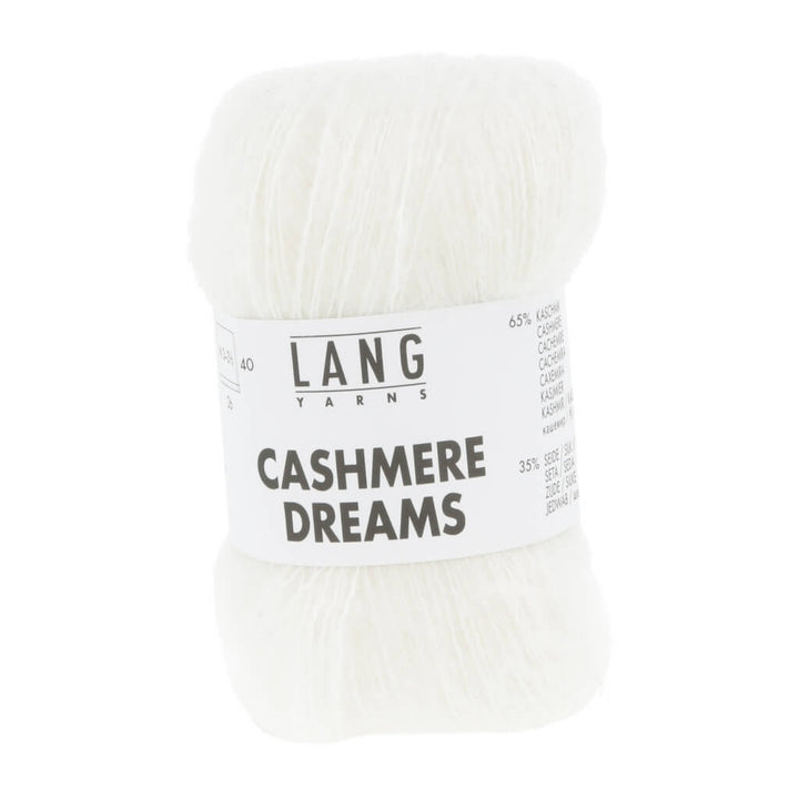 Lang Yarns Cashmere Dreams, Farbe weiss – Kaschmir und Seide bei Lieblingsgarn