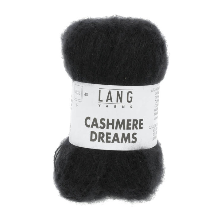 Lang Yarns Cashmere Dreams, Farbe Schwarz – Kaschmir und Seide bei Lieblingsgarn