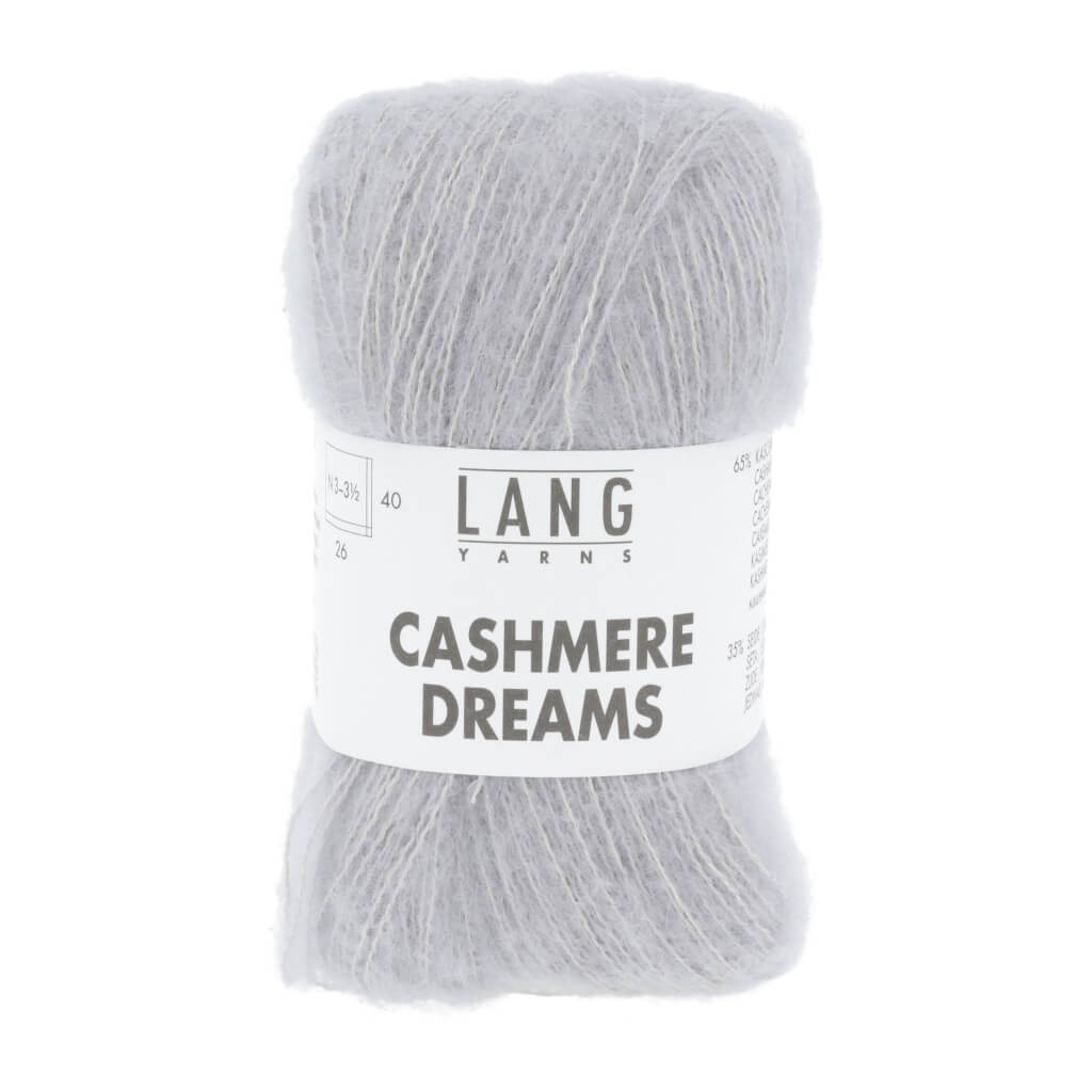 Lang Yarns Cashmere Dreams, Farbe Hellgrau Mélange – Kaschmir und Seide bei Lieblingsgarn