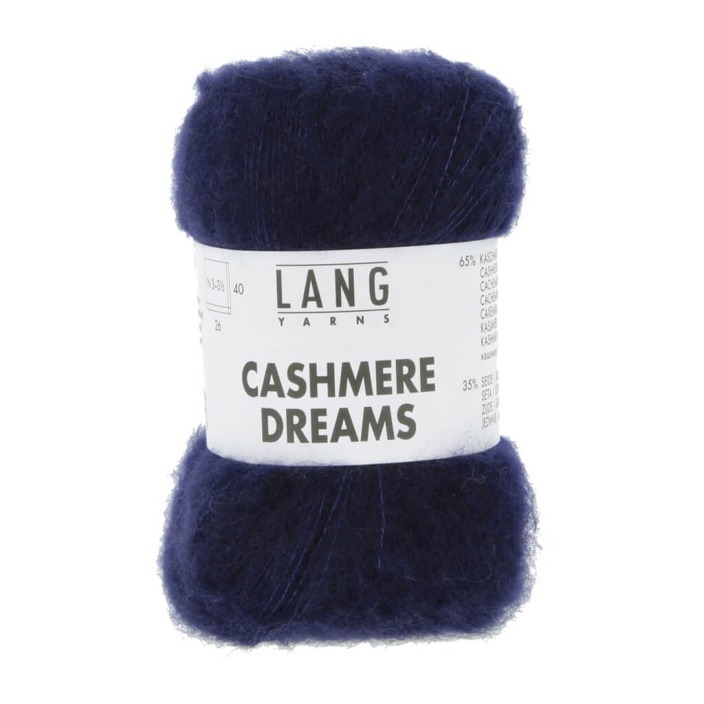 Lang Yarns Cashmere Dreams, Farbe marine – Kaschmir und Seide bei Lieblingsgarn