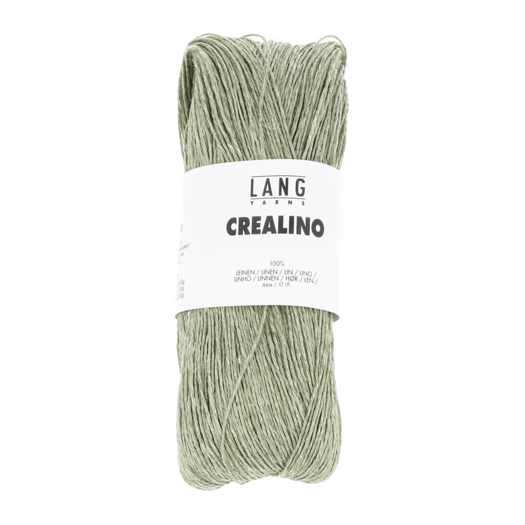 Lang Yarns Crealino, Farbe 1089.0091 Salbei Mélange – Leinen bei Lieblingsgarn