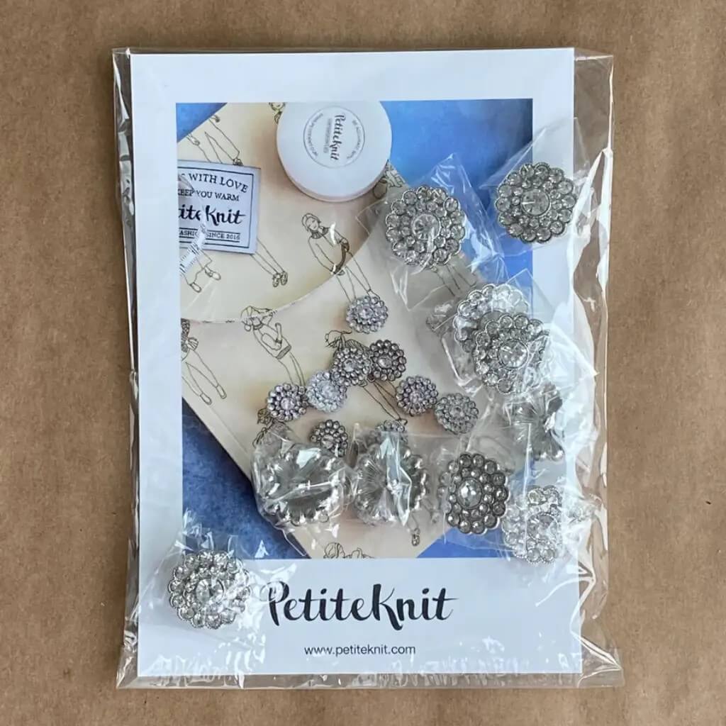 PetiteKnit Bling Knöpfe, 10 Stk. bei bei bei bei Lieblingsgarn
