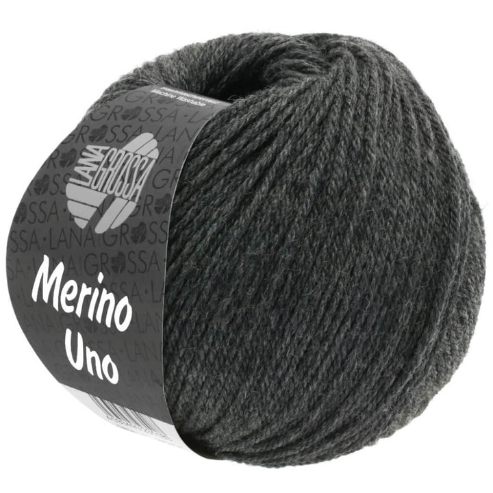 Lana Grossa Merino Uno 50 g, Farbe 11 Dunkelgrau – Merino bei Lieblingsgarn