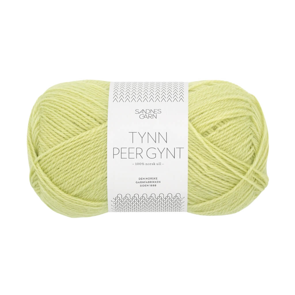 Sandnes Garn Tynn Peer Gynt, Farbe 9523 lime punch – Schurwolle bei Lieblingsgarn