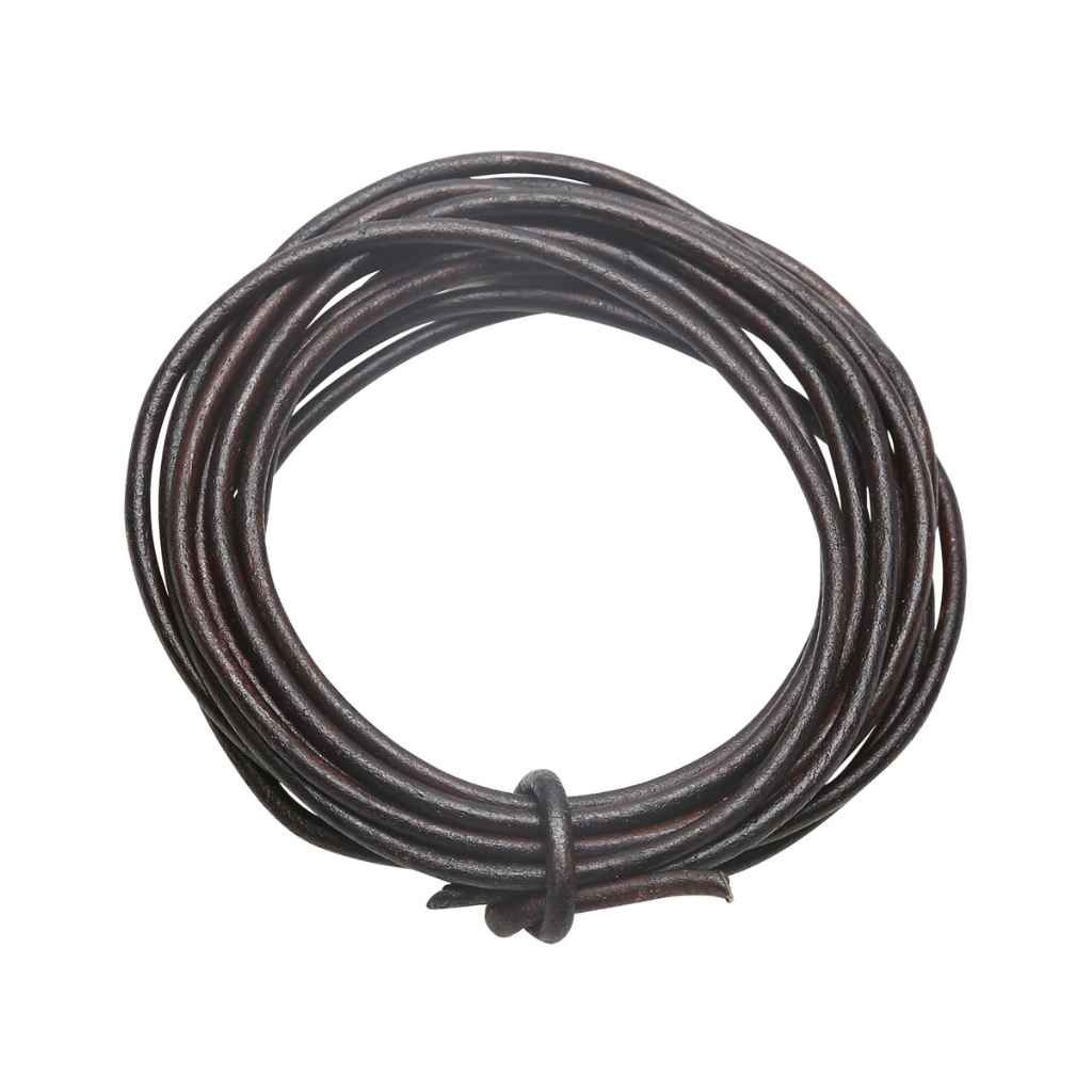 Go Handmade Lederschnur Braun, Farbe Dark Brown – Leder bei Lieblingsgarn