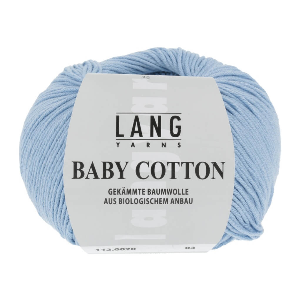 Lang Yarns Baby Cotton 50g, Farbe 112.0020 Hellblau – Baumwolle bei Lieblingsgarn
