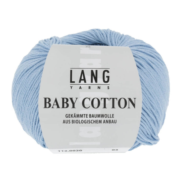 Lang Yarns Baby Cotton 50g, Farbe 112.0020 Hellblau – Baumwolle bei Lieblingsgarn