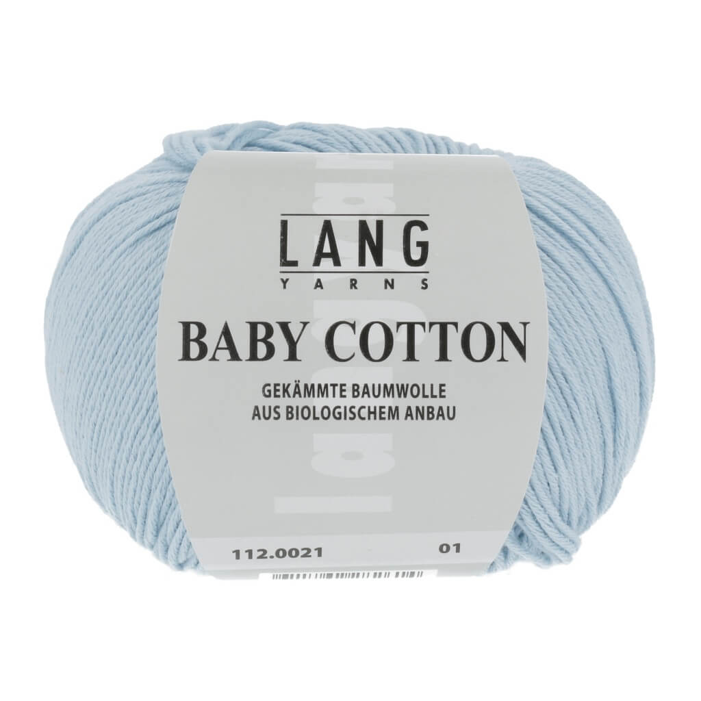 Lang Yarns Baby Cotton 50g, Farbe 112.0021 Himmelblau – Baumwolle bei Lieblingsgarn