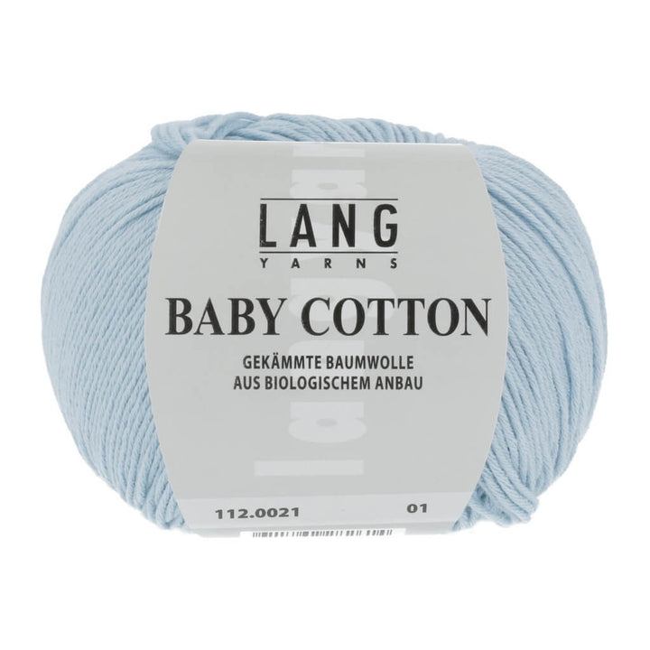 Lang Yarns Baby Cotton 50g, Farbe 112.0021 Himmelblau – Baumwolle bei Lieblingsgarn