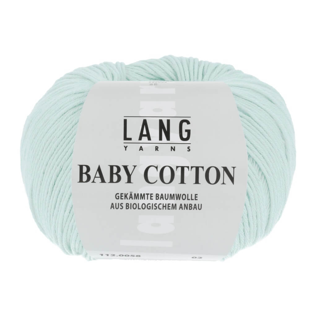 Lang Yarns Baby Cotton 50g, Farbe 112.0058 Mint Hell – Baumwolle bei Lieblingsgarn